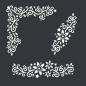 Preview: Creative Expressions - Schablone "Starflower Borders" Stencil 6x6 Inch Design by Jamie Rodgers