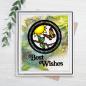 Preview: Creative Expressions - Stanzschablone "Shadowed Sentiments Best Wishes" Craft Dies Mini Design by Sue Wilson