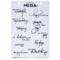 Preview: Ranger - Stempelset by Dina Wakley "Just what to say" Media Cling Stamp 