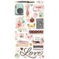 Preview: Simple Stories - Aufkleber "Simple Vintage Love Story" Chipboard Sticker 