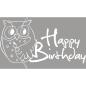 Preview: Holz-Stempel "Happy Birthday" 5x8 cm