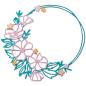 Preview: Sizzix - Stanzschablone "Floral Round" Thinlits Craft Dies by Lisa Jones