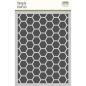 Preview: Simple Stories - Schablone 6x8 Inch "Honeycomb" Stencil