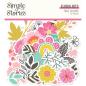 Preview: Simple Stories - Stanzteile "True Colors" Floral Bits & Pieces 