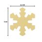 Preview: Vaessen Creative - Motivstanzer "Schneeflocke Frosty 44x5mm"