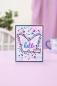Preview: Crafters Companion - Stempelset & Stanzschablone "Hello Butterfly" Stamp & Dies