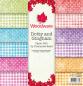 Preview: Woodware - Designpapier "Dotty And Gingham " Paper Pad 8x8 Inch - 24 Bogen 