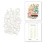 Preview: Spellbinders - Heißfolien-Platte "Glimmering Peonies" Hot Foil Plate Glimmer