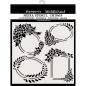 Preview: Stamperia - Schablone 18x18cm "Labels" Stencil  