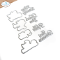 Preview: Elizabeth Craft Designs - Stanzschalone "Layered Greetings 1" Dies
