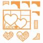 Preview: Tonic Studios - Stanzschablone "Essentials sentimental frames Love" Dies 