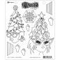 Preview: Ranger Ink - Stempelset "Tree topper" Dylusions Cling Stamp 