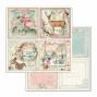 Preview: Stamperia - Designpapier "Pink Christmas" Paper Pack 6x6 Inch - 10 Bogen