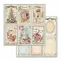 Preview: Stamperia - Designpapier "Pink Christmas" Paper Pack 6x6 Inch - 10 Bogen