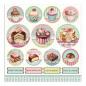 Preview: Stamperia - Designpapier "Sweety Mini Cake Rounds" Paper Sheets 12x12 Inch - 10 Bogen