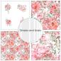 Preview: Simple and Basic - Designpapier "Opulent Pink Flowers" Paper Pack 6x6 Inch - 24 Bogen 