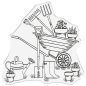 Preview: Crafters Companion - Stempel "Garden Time" Clear Stamps