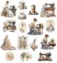 Preview: Papers For You - Stanzteile "L'Atelier" Die Cuts