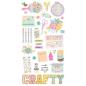 Preview: Simple Stories - Aufkleber "Crafty Things" Chipboard Sticker 