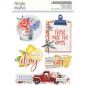 Preview: Simple Stories - Aufkleber "Simple Vintage Linen Market" Layered Stickers 