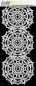 Preview: Picket Fence Studios - Schablone "Hand Cut Snowflake" Slim Line Stencil 4x10 Inch