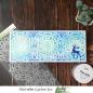 Preview: Picket Fence Studios - Schablone "Hand Cut Snowflake" Slim Line Stencil 4x10 Inch