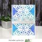 Preview: Picket Fence Studios - Schablone "Hand Cut Snowflake" Slim Line Stencil 4x10 Inch