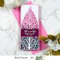 Preview: Picket Fence Studios - Schablone "Reversed Leaf" Slim Line Stencil 4x10 Inch