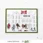 Preview: Picket Fence Studios - Stempelset "Winter Scene Building People" Clear stamps