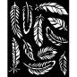 Preview: Stamperia - Schablone 20x25cm "Feathers" Stencil