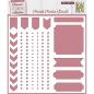 Preview: Nellie Snellen - Schablone 15x15cm "Journal" Planer Essential Collection Stencil 