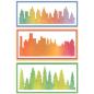 Preview: Sizzix - Schablone "Cosmopolitan, The View #2" Stencil Design by Stacey Park