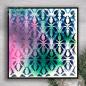 Preview: Pink Ink Designs - Schablone "Holly Trellis" Stencil