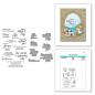 Preview: Spellbinders - Stempelset & Stanzschablone "Fair Winds Sentiments" Clear Stamps & Dies