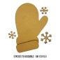 Preview: Stamperia - Holzteile "Gloves and Snowflakes" MDF Crafty Shapes Blanks