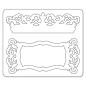 Preview: Sizzix - Stanzschablone "Label edge Scrollwork" Sizzlits Dies