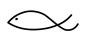 Preview: Holz-Stempel "Fisch modern" 5x1,5 cm