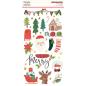 Preview: Simple Stories - Aufkleber "Santa's Village" Chipboard Sticker 