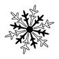 Preview: Holz-Stempel "Eiskristall mini" 2,5x2,5 cm