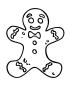 Preview: Holz-Stempel "Lebkuchenmann" 5,5 x 3 cm