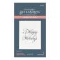 Preview: Spellbinders - Buchdrucktechnik "Copperplate Happy Holidays" BetterPress Plate