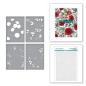 Preview: Spellbinders - Buchdrucktechnik "Winter Rose Background Bundle" BetterPress Plate & Stencil