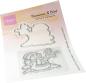 Preview: Marianne Design - Stempel & Stanzschbalone "Snowman & Bird" Clear Stamps & Dies
