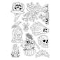 Preview: Crafters Companion - Stempelset "Vintage Halloween" Clear Stamps