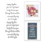 Preview: Spellbinders - Buchdrucktechnik "Friends Sentiments" BetterPress Plate & Dies