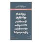 Preview: Spellbinders - Buchdrucktechnik "Happiness Sentiments" BetterPress Plate & Dies