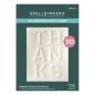 Preview: Spellbinders - Prägefolder "Beveled Thanks" Embossingfolder