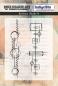 Preview: IndigoBlu - Gummistempel Set "Abstract Marks" A6 Rubber Stamp