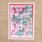 Preview: IndigoBlu - Gummistempel Set "Journaling Textures 2" A6 Rubber Stamp