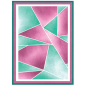 Preview: Sizzix - Schablone "Cosmopolitan, Down the Line #2" Layered Stencil Design by Stacey Park